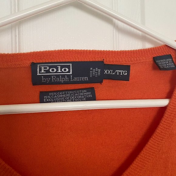 XXL Polo Ralph Lauren Vneck Pullover long sleeve lightweight sweater - Picture 3 of 3